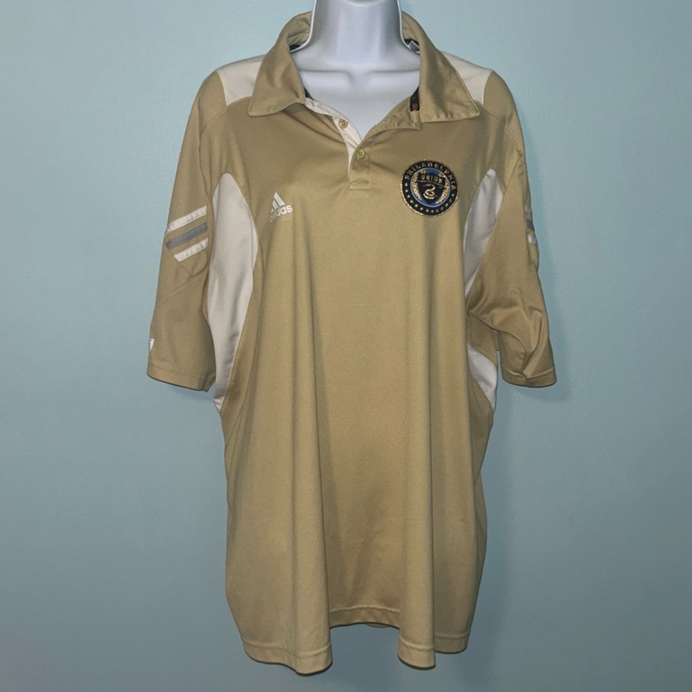 Philadelphia Union MLS Soccer - Collared Shirt with Clima Cool, Large